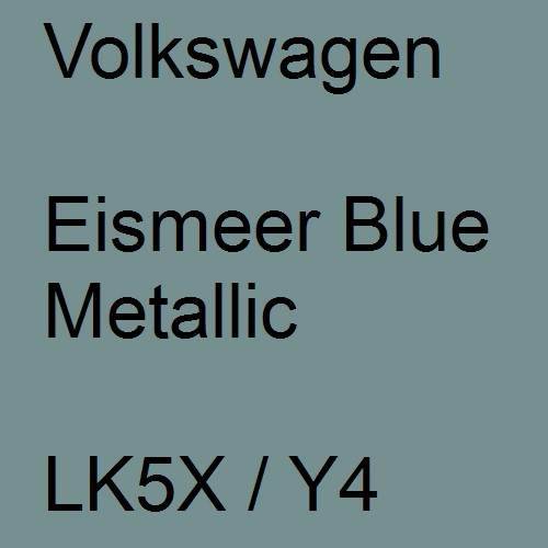 Volkswagen, Eismeer Blue Metallic, LK5X / Y4.